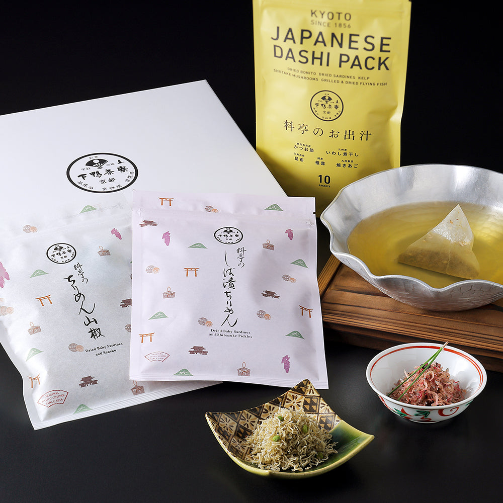 料亭のお出汁とちりめん山椒2色添え