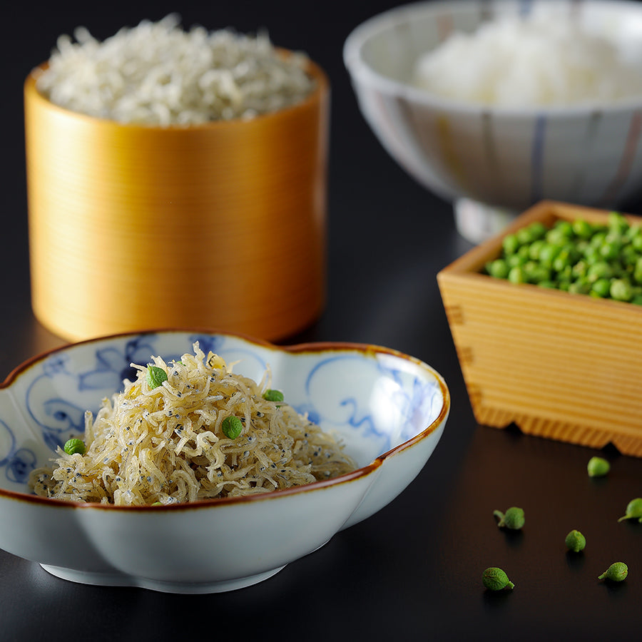ちりめん山椒(扇柄 和紙袋)
