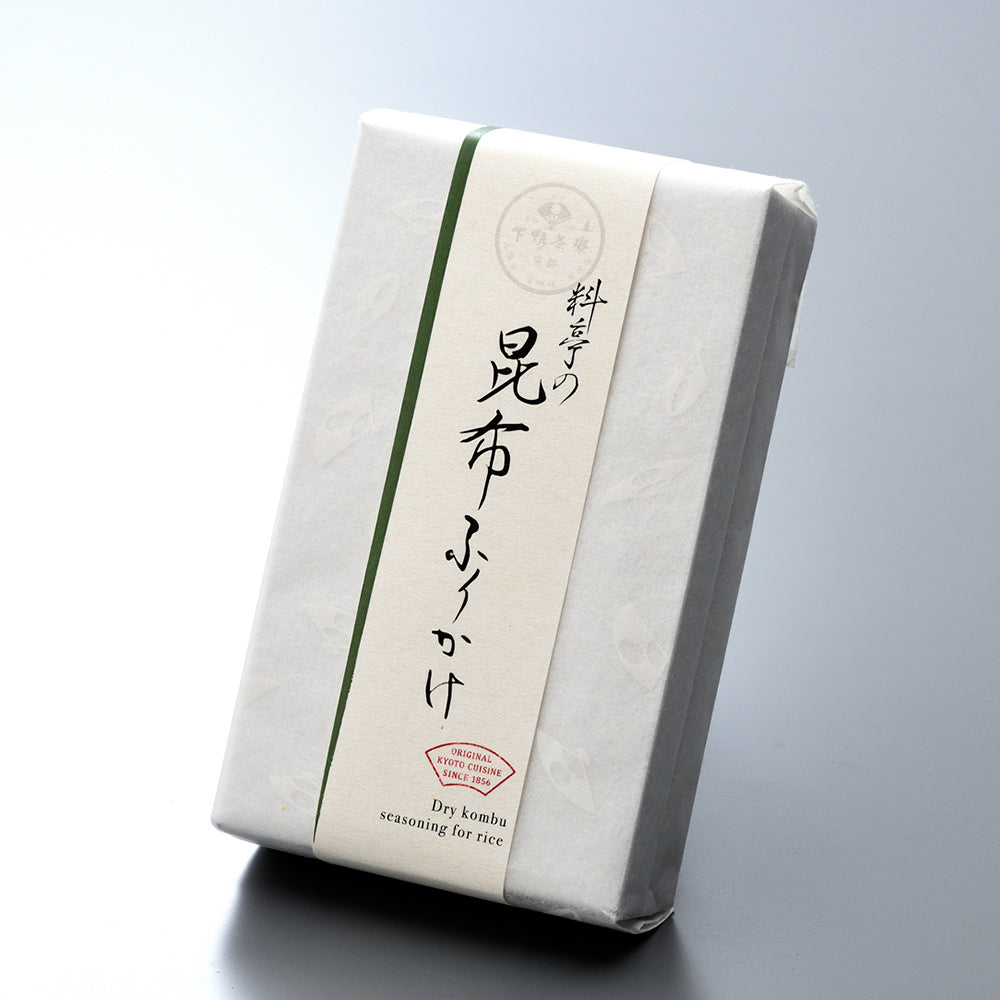 料亭の昆布ふりかけ(扇柄 和紙袋)