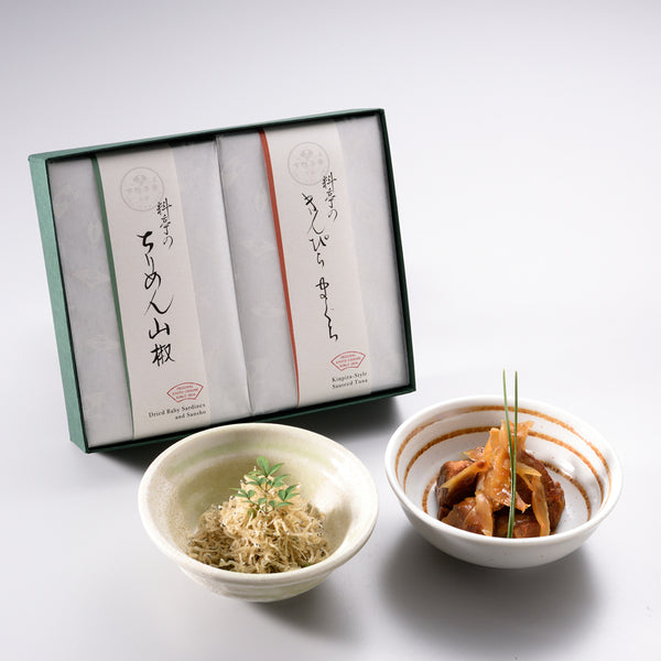 料亭のご馳走 二撰 「ちりめん山椒(130g)・きんぴらまぐろ(230g)」