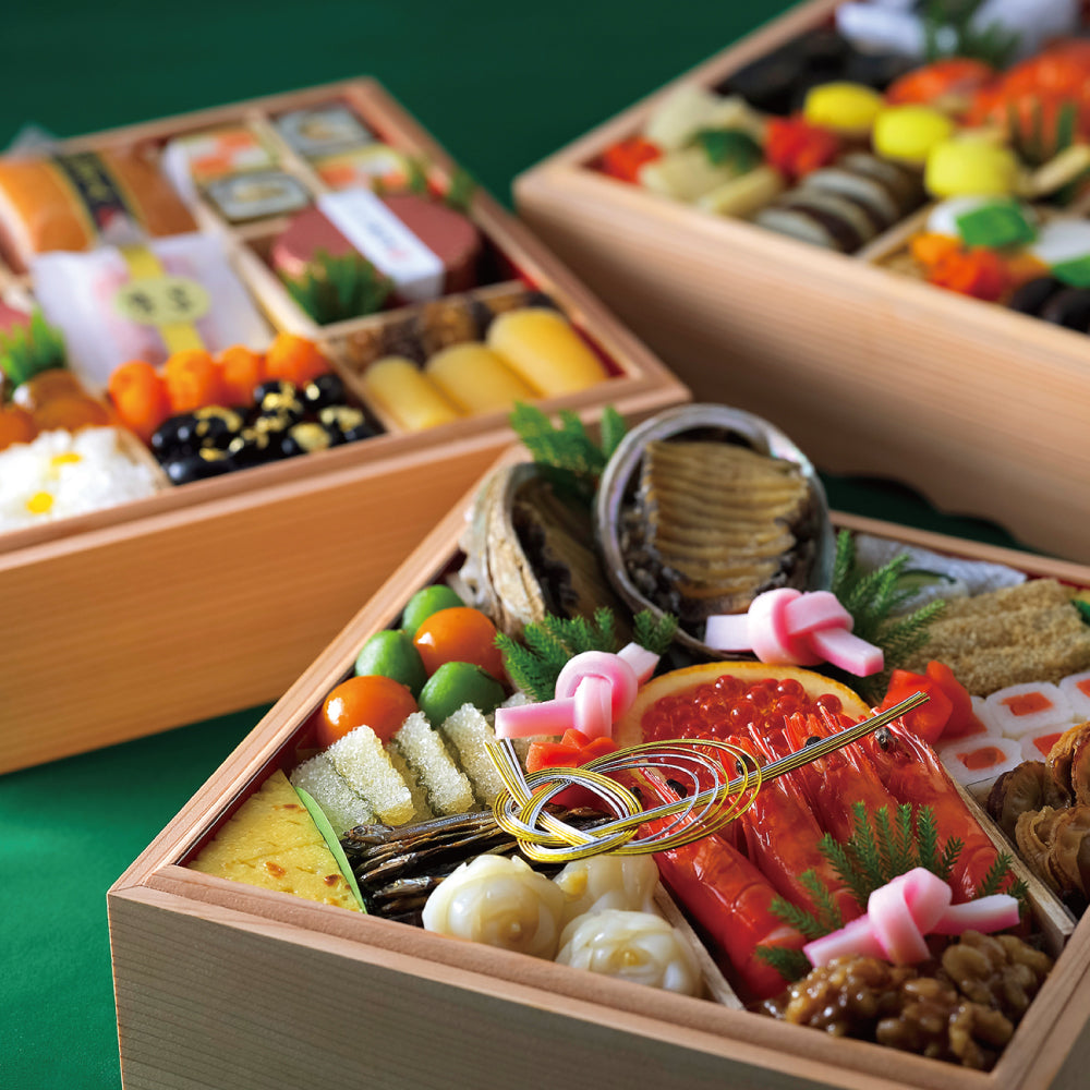 【本店】和おせち 三段 木箱(4人前)