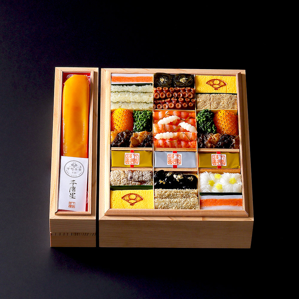 【本店】特製和おせち 二段+合鴨鍋
