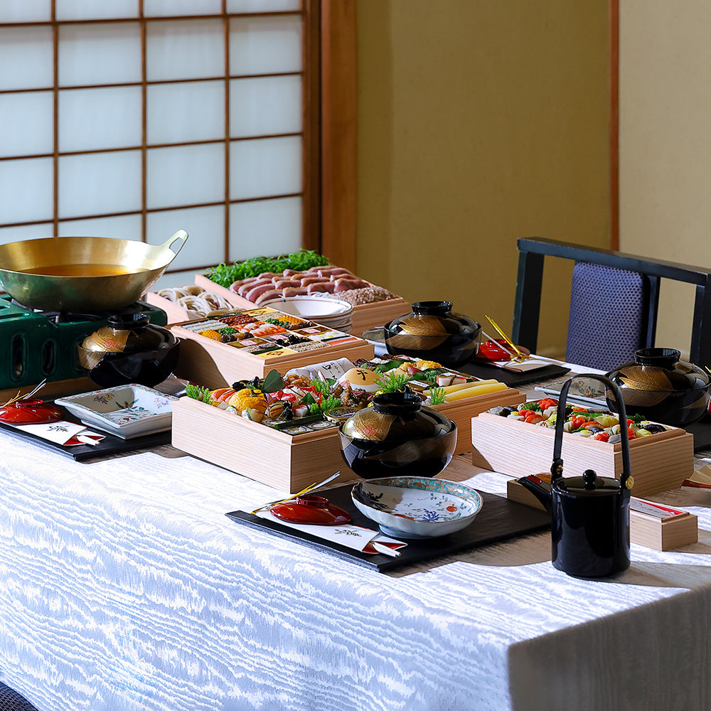 【本店】特製和おせち 二段+合鴨鍋