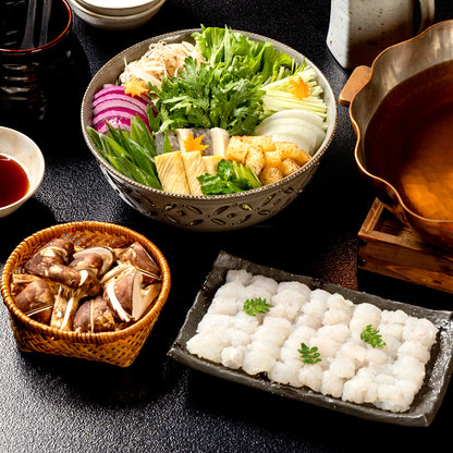 【秋季限定】料亭の鱧と松茸のはりはり鍋