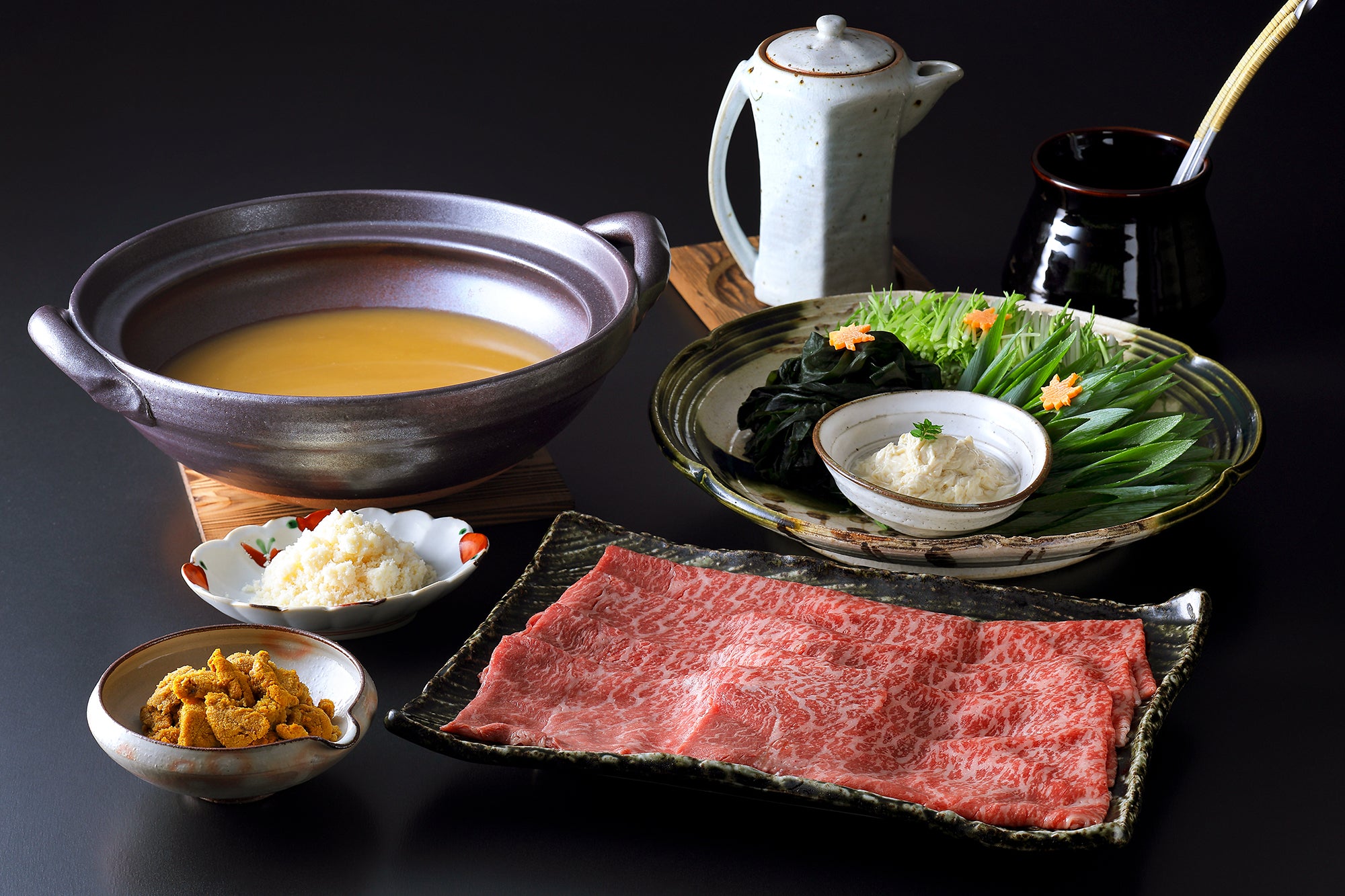 天草黒牛と雲丹の出汁しゃぶ – 下鴨茶寮オンラインショップ