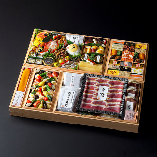 【本店】特製和おせち 二段＋合鴨鍋